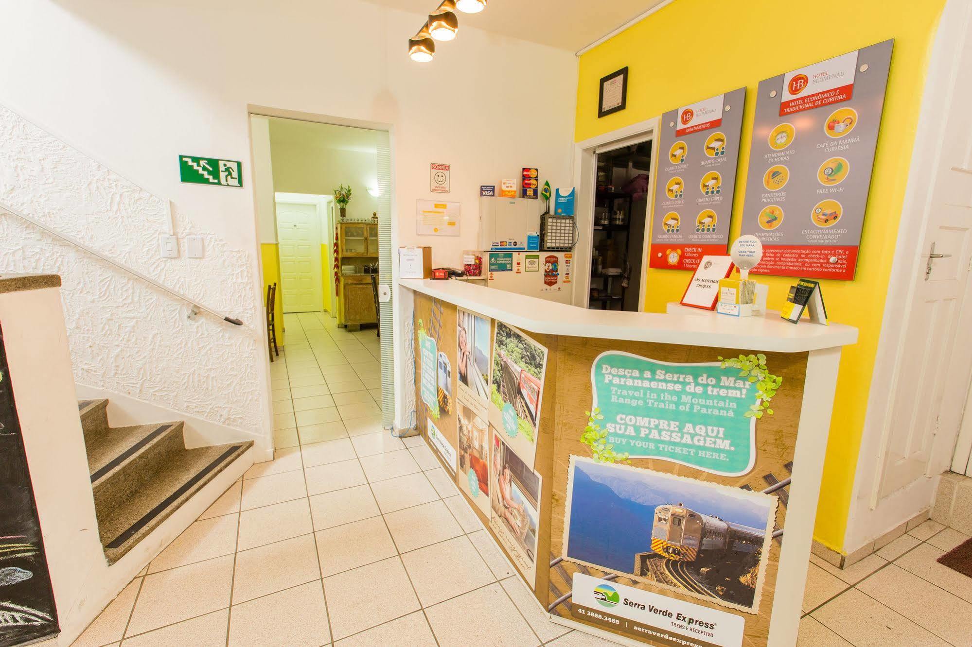 Hotel Blumenau Centro กูรีตีบา ภายนอก รูปภาพ